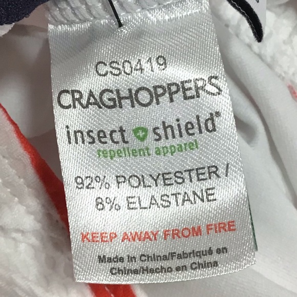 New! Craghoppers Swimsuit Striped One Piece Bathing Suit with Insect Shield SZ 6 - Picture 6 of 16